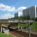 Пешеходный мост на станции МЦД Москворечье в городе Москва