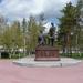 Памятник Шокану Уалиханову и Григорию Потанину в городе Павлодар