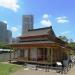 Restored medieval tea-house in Tokyo city