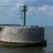 Prawy znak wejściowy do portu in Ustka city