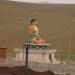 Buddha monument in Ulaanbaatar city