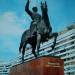 Equestrian monument of Kliment Voroshylov in Luhansk city