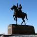 Equestrian monument of Kliment Voroshylov in Luhansk city
