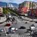 Painted building in Tirana city