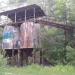 Abandoned quarry machinery towers