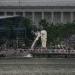 The Merlion in Republic of Singapore city