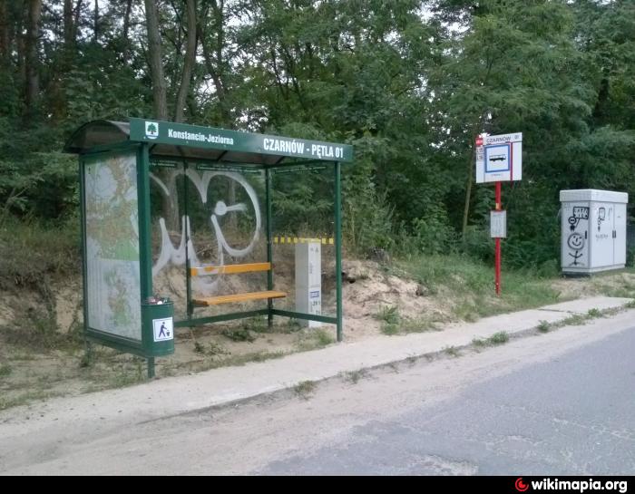 Przystanek Autobusowy Znajduje Się Przy Prostokątnym Skwerze Przystanek autobusowy ztm CZARNÓW 01 - Konstancin-Jeziorna