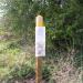 Footpath Way Marker in Nuneaton city