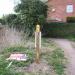 Footpath Way Marker in Nuneaton city