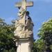 Statue of St. Luthgard in Prague city