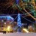 Центральная площадь на улице Сафонова в городе Североморск
