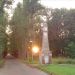 Kolumny otwierające aleję in Biedrusko city