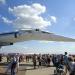 SST Tupolev Tu-144D (77115) aircraft on display