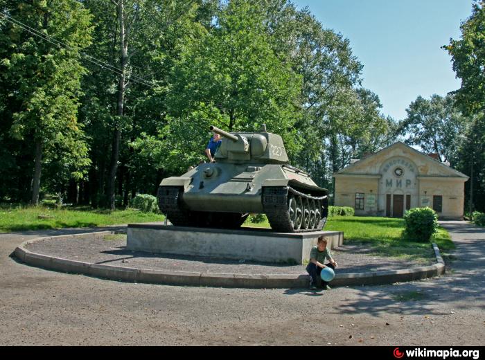 Танк памятник Т 34/76   Новосокольники военный памятник / мемориал, памятник экспонат бронетехники (танк/БТР/САУ), Великая Отечественная война image 4