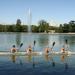 Lago de la Casa de Campo en la ciudad de Madrid