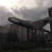 Самолёт-памятник МиГ-17 в городе Красноярск