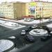 Разворотный круг на перекрёстке улиц Талнахской и Ленинградской в городе Норильск
