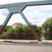 Bridge on the Shelon` river in Porkhov city