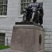 Statue of John Harvard in Cambridge, Massachusetts city