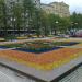 Цветники Новопушкинского сквера в городе Москва