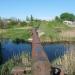 Труба над водой в городе Запорожье
