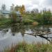Заводь реки Оредеж в городе Выра