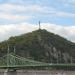 Statue of Liberty on Gellért Hill in Budapest city