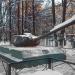 Мемориал – башня от танка ИС-2 на постаменте в городе Москва