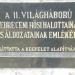 II. világháborús emlékmű in Debrecen city