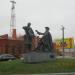 Памятник Петру I и М. И. Сердюкову в городе Вышний Волочёк