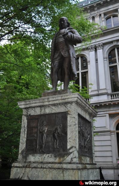 Statue Of Benjamin Franklin Boston Massachusetts