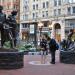 Boston Irish Famine Memorial in Boston, Massachusetts city