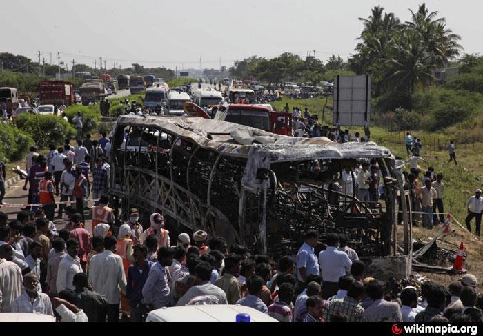 volvo bus accident bangalore