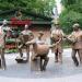 Praga musicians sculpture in Warsaw city