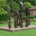 Tall Rose Sculptures in Leicester city