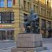 Statue of Christian Krohg in Oslo city