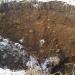 Провал грунта над водопропускной трубой в городе Орёл