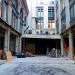 Uncovered PacMutual Courtyard from 1921 in Los Angeles, California city