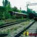 Abandoned train in Prypiat city