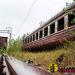 Abandoned train in Prypiat city