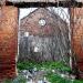 The ruins of farm buildings