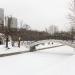 Пешеходный мост в городе Москва