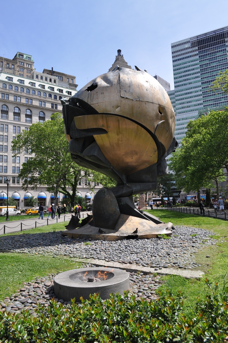 "The Sphere" By Fritz Koenig Sculpture - New York City, New York