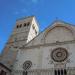 Bell tower of the Cathedral of San Rufino in Assisi,  Italy city