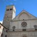 Bell tower of the Cathedral of San Rufino in Assisi,  Italy city