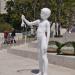 Boy with Frog in Los Angeles, California city