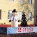 Снеговик и ёлка 2015 в городе Гомель
