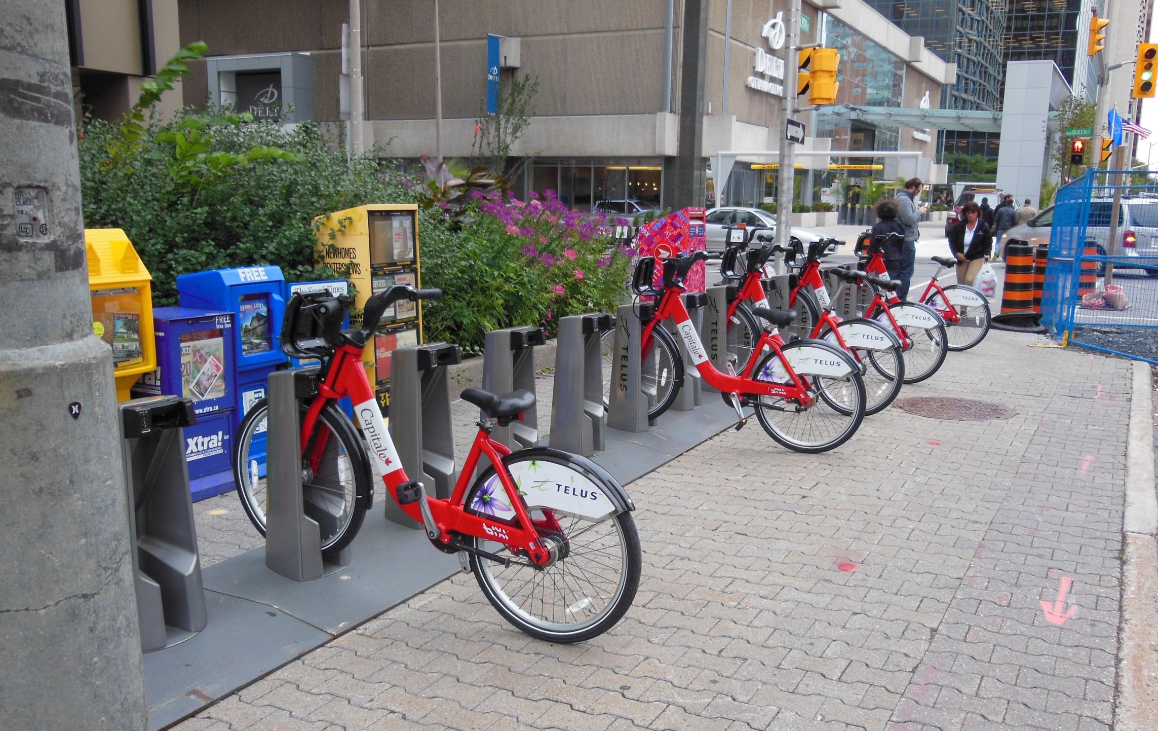 Bike rental station City of Ottawa, Ontario