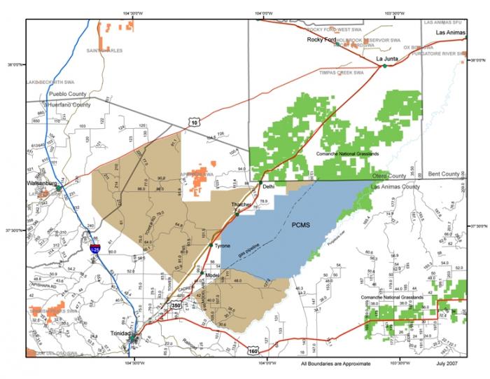 fort carson range control map