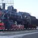 Паровоз-памятник Еа-3215 в городе Лесозаводск
